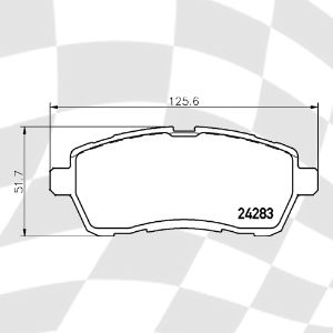 MINTEX MDB2875 M1144 PERFORMANCE PADS