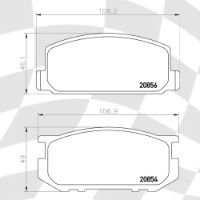 MINTEX MDB1193 STANDARD BRAKE PADS