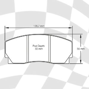 MINTEX 1201 F6R 16.50 RACING PADS