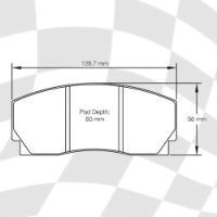 MINTEX 1201 F3R 16.50 RACING PADS