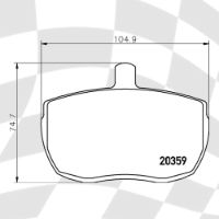 MINTEX 41 F4R 17.50 RACING PADS