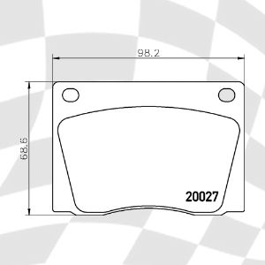 MINTEX MGB522 M1144 PERFORMANCE PADS *