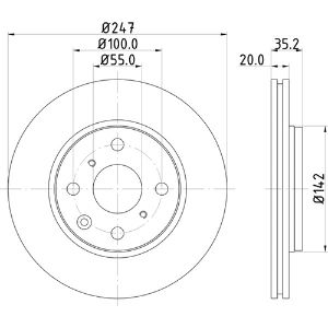 MINTEX MDC1733 STANDARD DISC PAIR