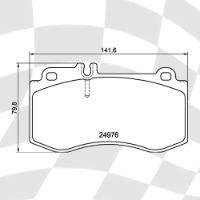 MINTEX MDB3046 STANDARD BRAKE PADS