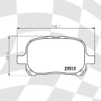 MINTEX MDB1921 STANDARD BRAKE PADS