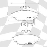 MINTEX MDB1224 M1144 PERFORMANCE PADS