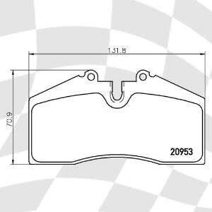 MINTEX 1457 F4R 17.20 RACING PADS