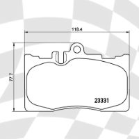 MINTEX MDB2135 STANDARD BRAKE PADS