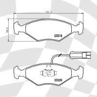 MINTEX MDB1949 STANDARD BRAKE PADS