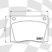 MINTEX 522 F2R 16.00 RACING PADS