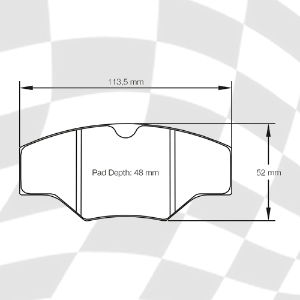 MINTEX MDB1284 M1144 PERFORMANCE PADS