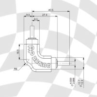 BEVEL DRIVE GEARBOX 4MM