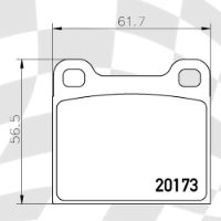 MINTEX MDB1068 STANDARD BRAKE PADS