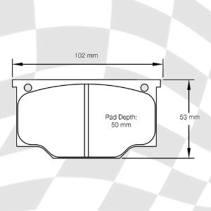 MINTEX 1541 F4R 18.00 RACING PADS