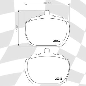 MINTEX 40 F6R 15.50 RACING PADS