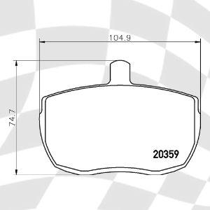 MINTEX MLB41 M1144 PERFORMANCE PADS *