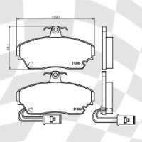 MINTEX MDB1342 STANDARD BRAKE PADS